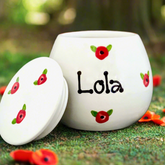 Personalised Poppy Dog Treat Jar